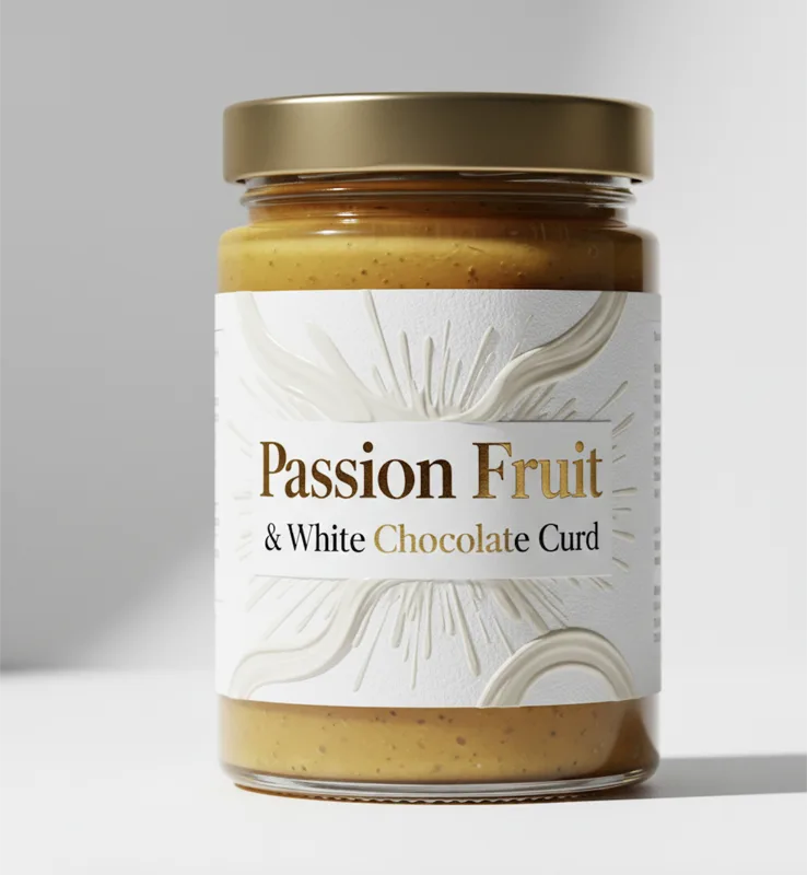 Passion Fruit & White Chocolate Curd